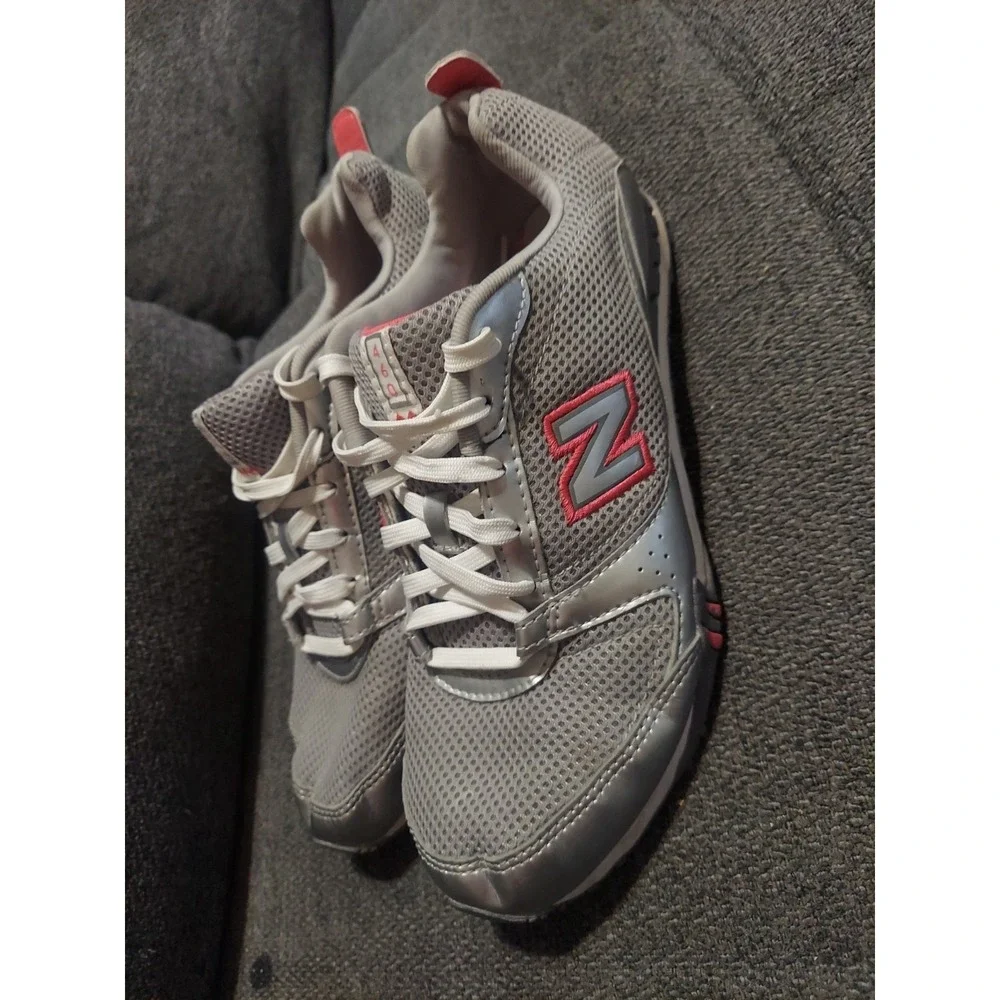 New Balance Running Shoes Grey Pink Cross Training Sneakers Womens Size 8B